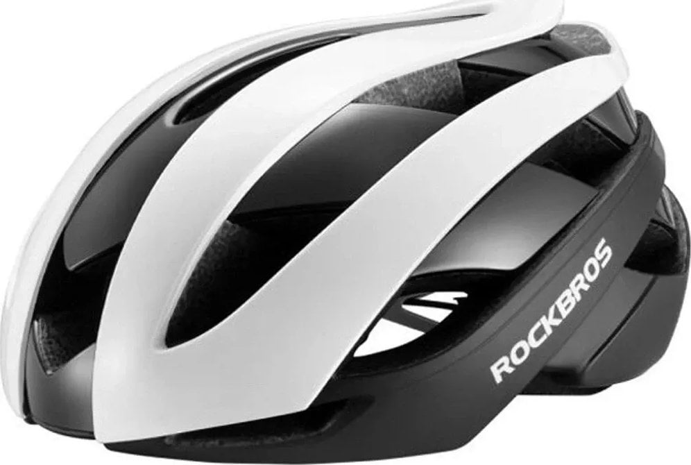 RockBros Kask rowerowy Rockbros 10110004001 rozmiar L - biało-czarny