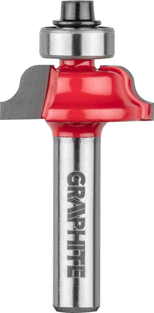 Graphite Frez widiowy (Frez kształtowy z łożyskiem, ozdobny, HM, 25.7 x 9.7 mm, trzpień 8 mm)