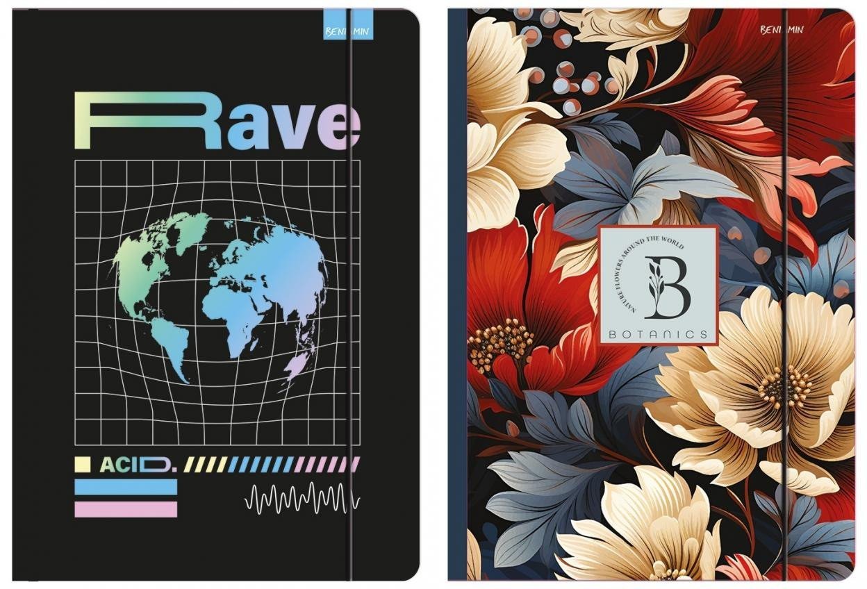 Beniamin Teczka z gumką A4 Metaliza z drip off mix