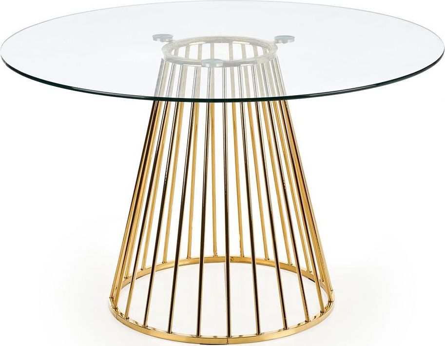 Elior Okrągły stół glamour Golden - złoty