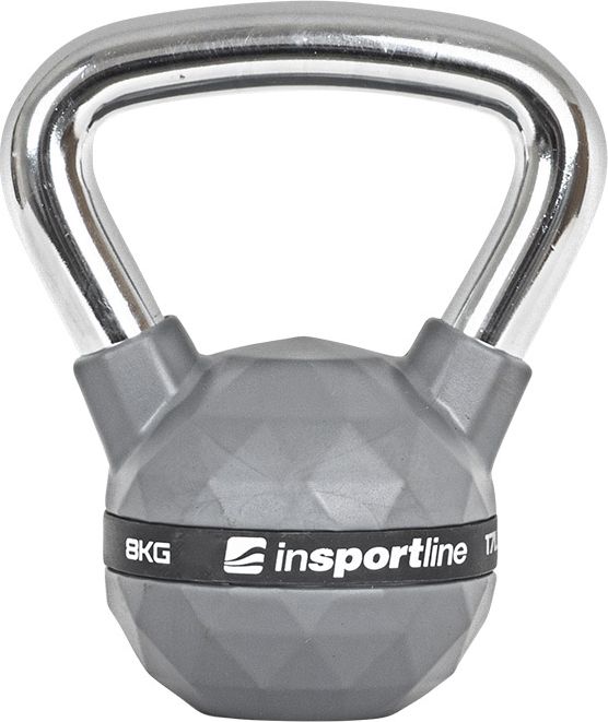 Kettlebell inSPORTline PU gumowany 8 kg