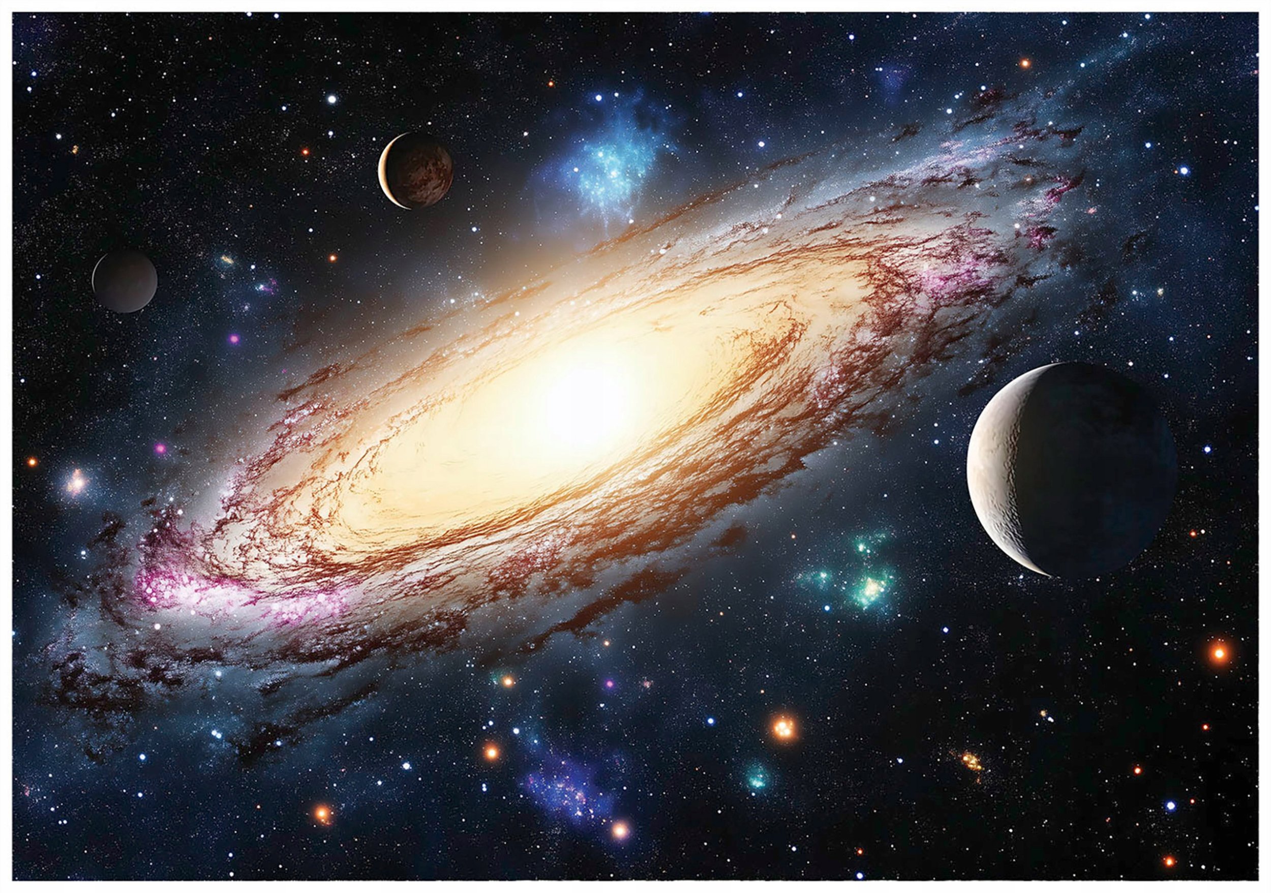 FOTOTAPETA KOSMOS PLANETY GALAKTYKA TAPETA DLA DZIECI CHŁOPCA 300x210