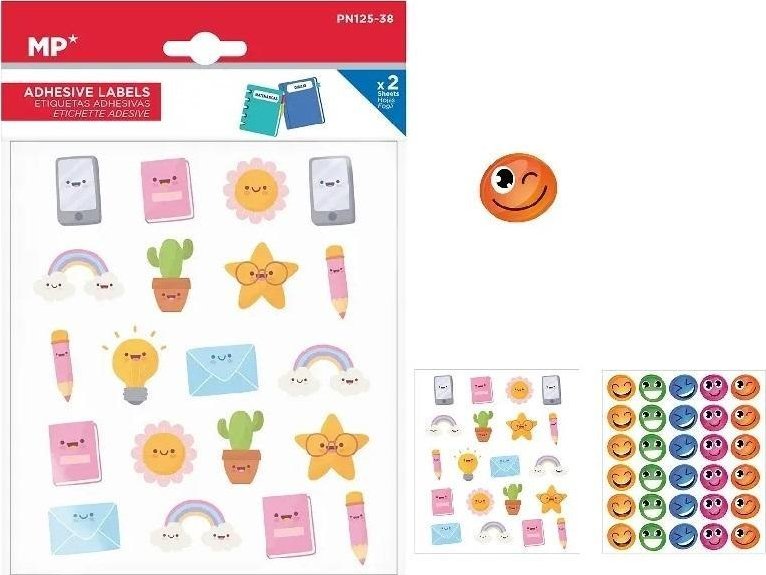 V-TAC Naklejki imienne 2 arkusze