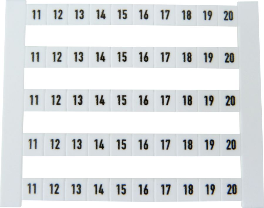 Weidmüller DEK 5 FWZ 11-20 OZNACZNIK POZIOMY BIAŁY - 0523060011