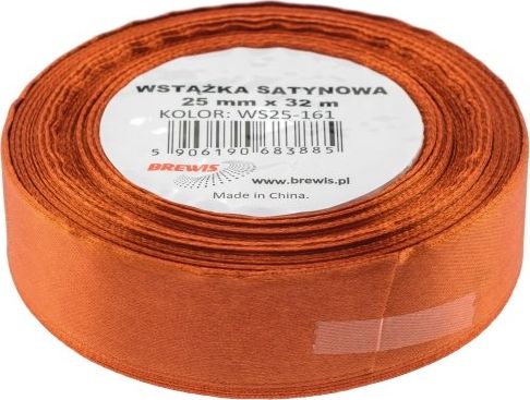 BREWIS Wstążka satynowa BREWIS 25mm/32mm kolor 161 miedziany Brewis