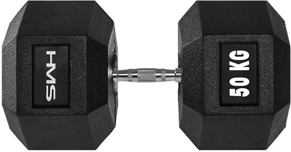 HMS ‎‎Hantel Hex Pro gumowany 1 x 50 kg