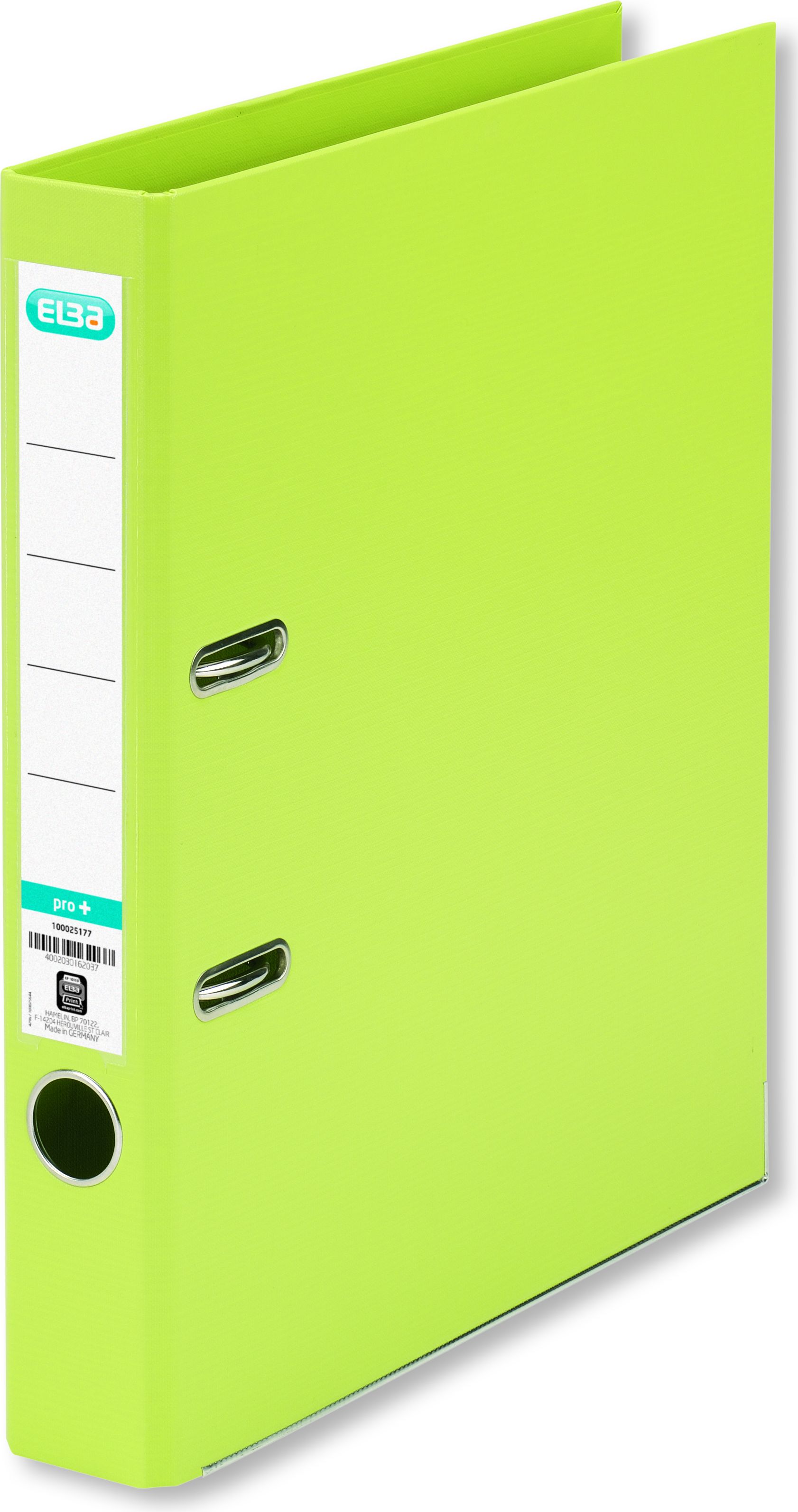 Segregator Elba Pro+ dźwigniowy A4 50mm jasnozielony (HAME0628)