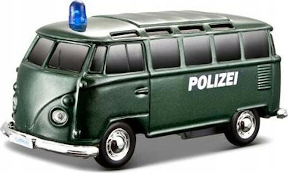 Maisto VW T1 Policja Retro światło dźwięk 01534