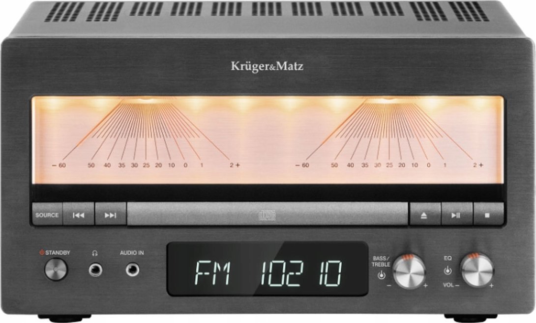 Wzmacniacz HiFi klasy A Kruger&Matz KM1995-A ( CD, USB, Bluetooth, radio cyfrowe DAB+, FM )