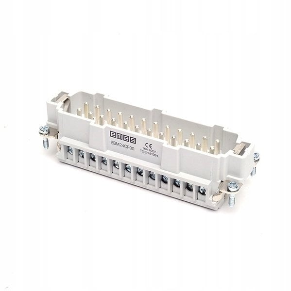 Wsad męski do pokrywy metalowej, 24 pin lub 48 pin (piny 1-24), 16 A, T0-EB024CF00