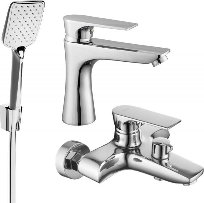 Bateria wannowa Mexen Mexen Axel R62 zestaw wannowy, chrom - 73803R62-00