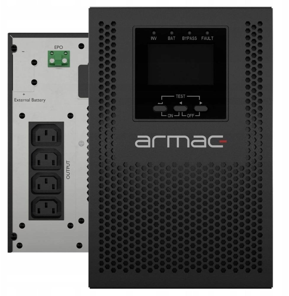 ARMAC UPS Office On-Line PF1 1000VA LCD 4x C13 Metalowa obudowa dust free