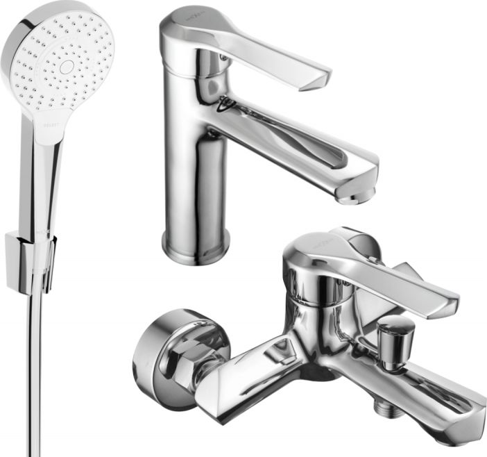 Mexen Mexen Sabre R05 zestaw wannowy, chrom - 72103R05-00