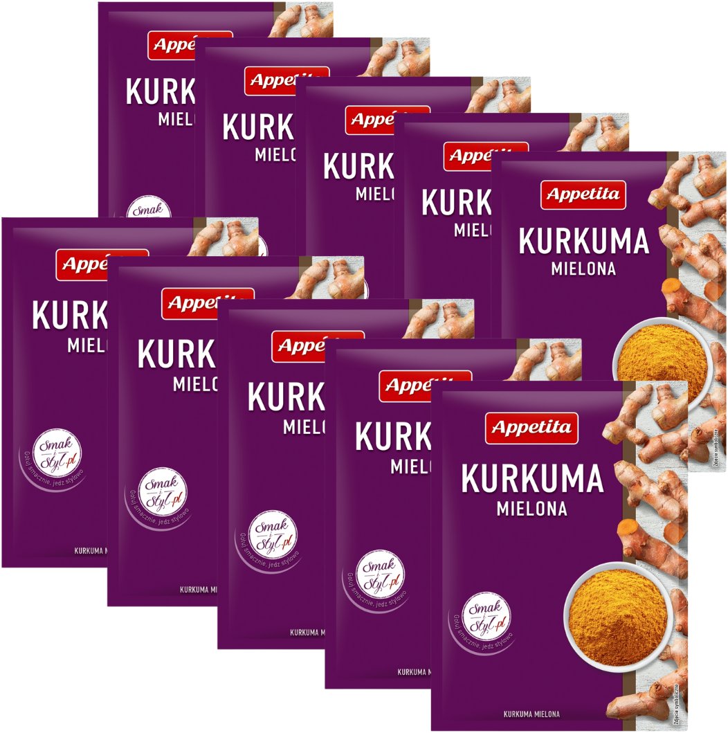 Appetita Mielona kurkuma 20 g x 10 sztuk