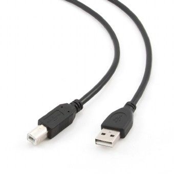 Kabel USB Gembird USB-A - USB-B 1 m Czarny (CCP-USB2-AMBM-1M)