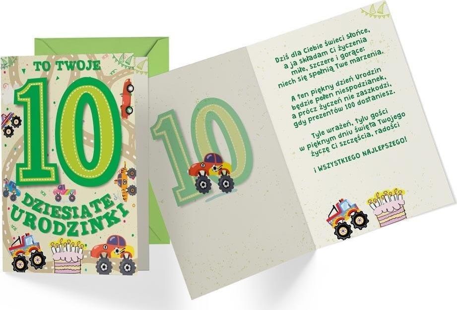 KUKARTKA Karnet B6 PR-310 Urodziny 10