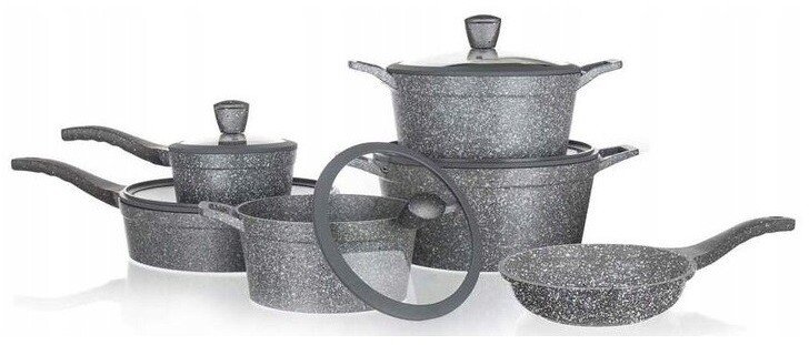 Komplet garnków 11 el. Granite