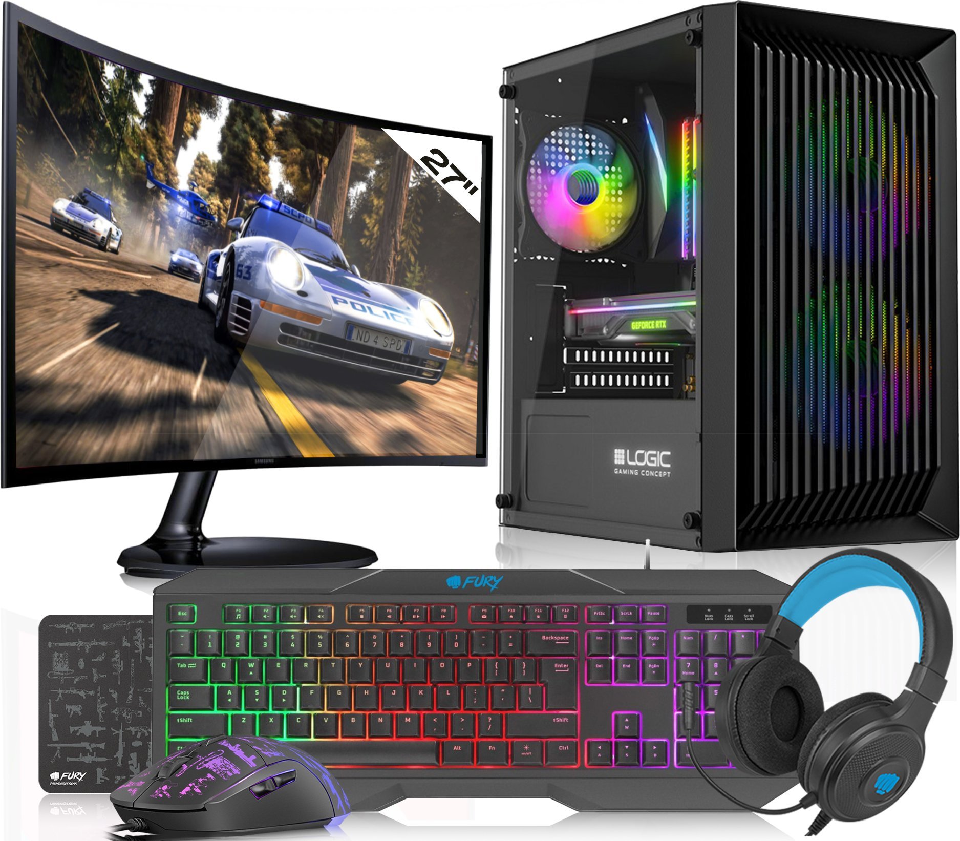 Komputer Vist ZESTAW R7 5700G 32GB RX VEGA SSD 1TB Win 11 LCD 27"