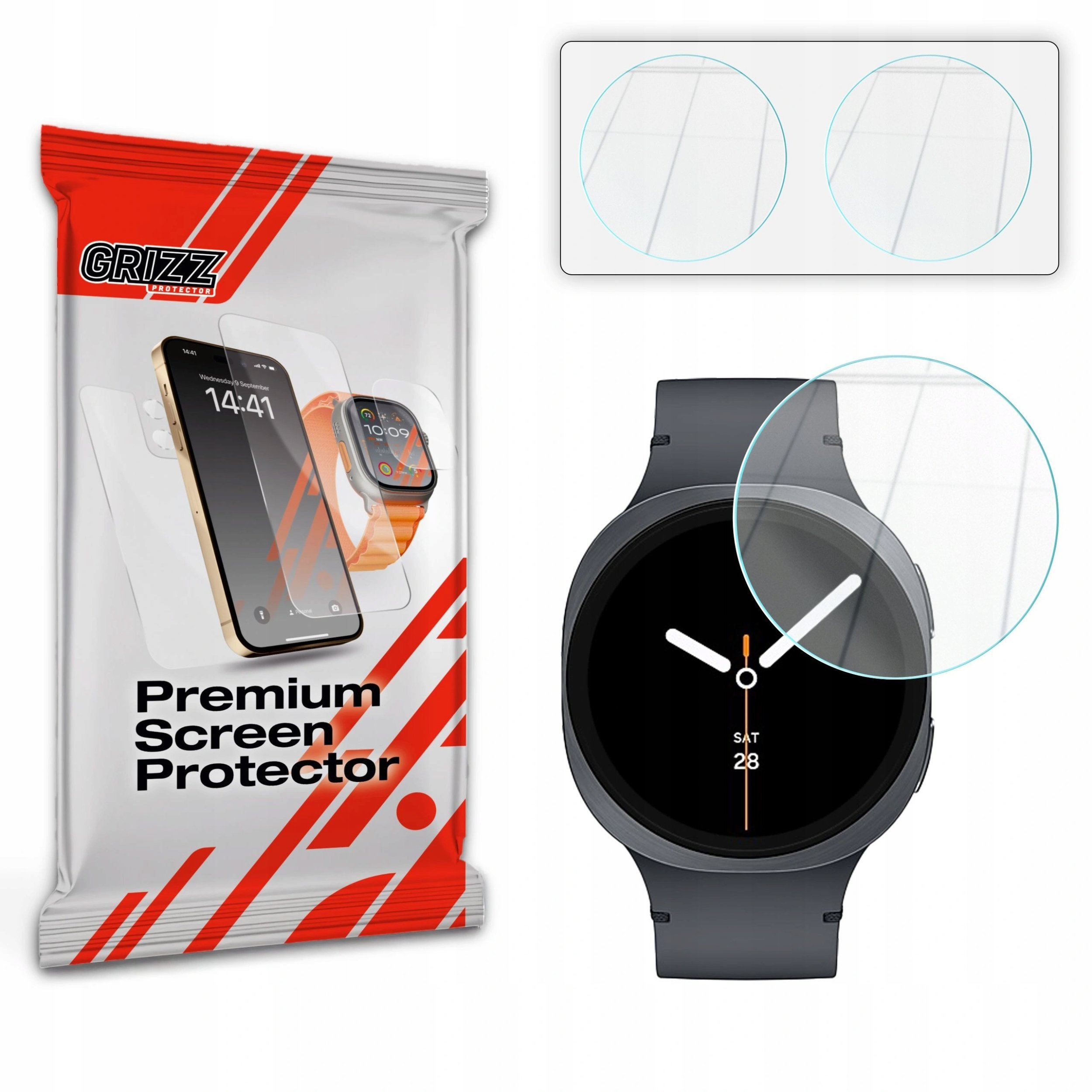 GrizzGlass Szkło hybrydowe HybridGlass do Samsung Galaxy Watch 8 44mm