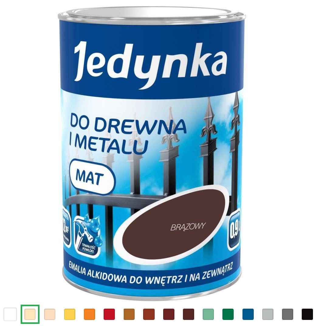 Jedynka Emalia alkidowa kość słoniowa 0,9L
