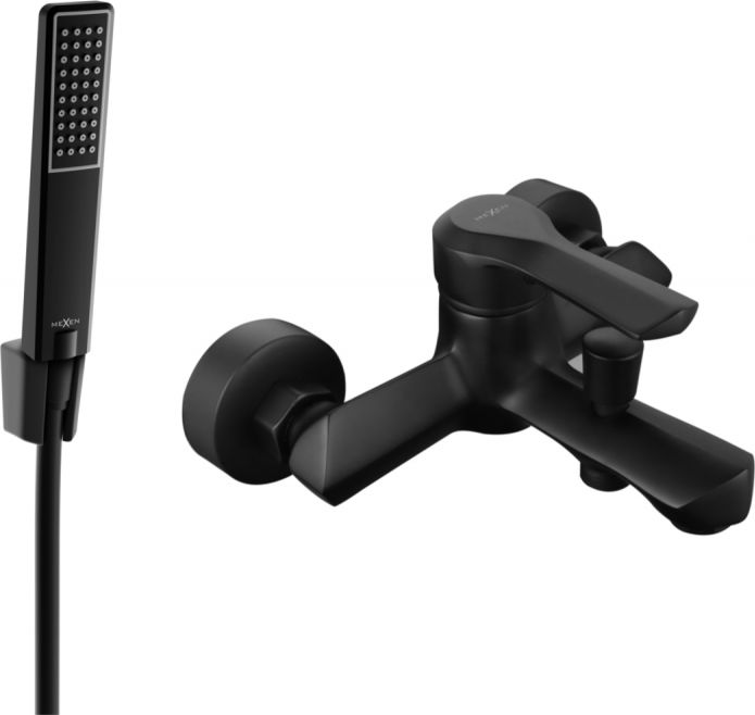 Mexen Mexen Sabre R72 bateria wannowa z zestawem prysznicowym, czarna - 7213R72-70