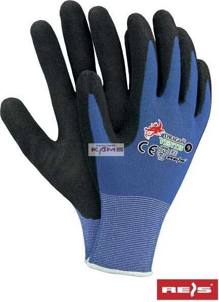 R.E.I.S. VENTIS - Rękawice ochronne z przędzy Coolmax, powlekane nitrylem 10