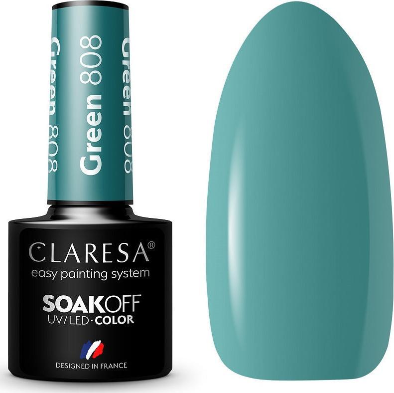 Claresa Claresa Soak Off UV/LED Green lakier hybrydowy 808 5g