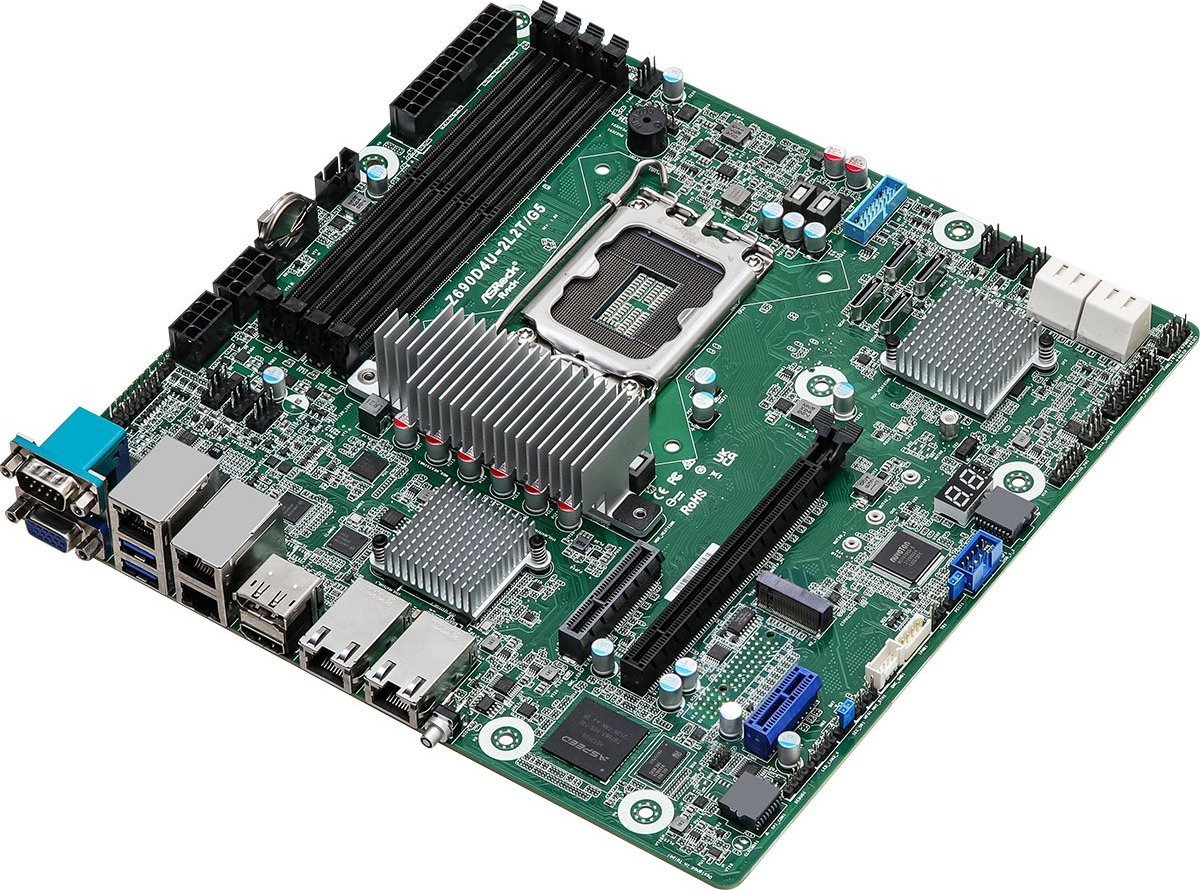 ASRock ASRock Mainboard Z690D4U-2L2T/G5 micro-ATX Sockel 1700 DDR5-only Single