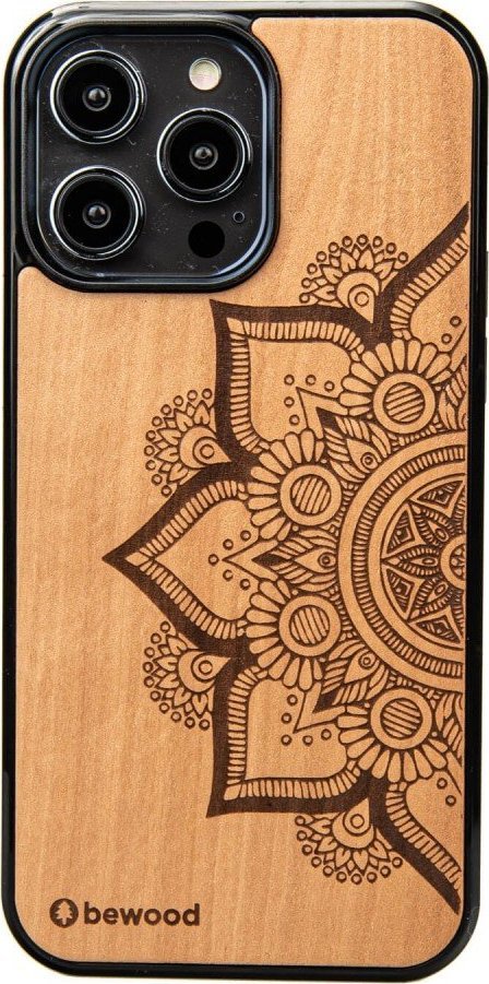 BeWood Drewniane Etui Bewood na iPhone 14 Pro Max MANDALA JABŁOŃ