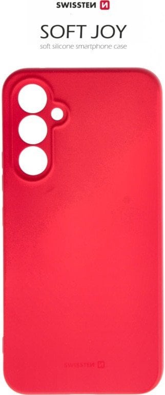 Swissten Soft Joy Silicone Case for Samsung Galaxy A54 5G Red