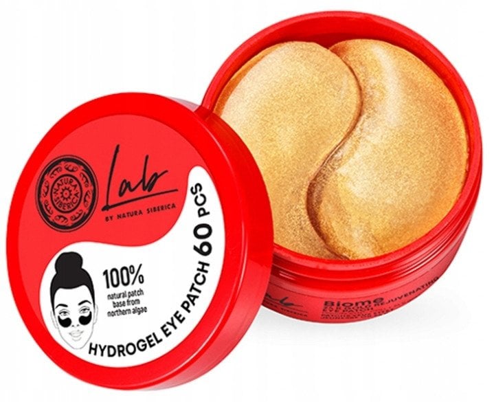 NATURA SIBERICA_Lab Biome hydrożelowe regenerujące płatki pod oczy z 24-karatowym Złotem 60szt