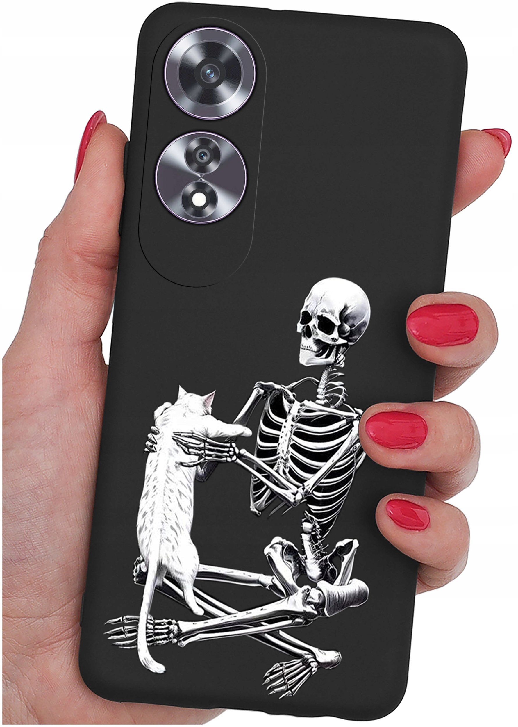 Etui do Oppo A60 4G WZORY |SILIKONOWE MATT CASE + SZKŁO 9H