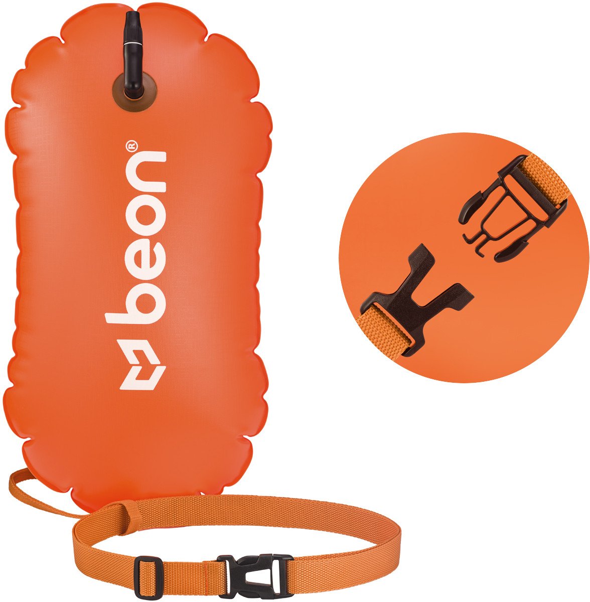 Bojka do pływania asekuracyjna Beon Lite Orange