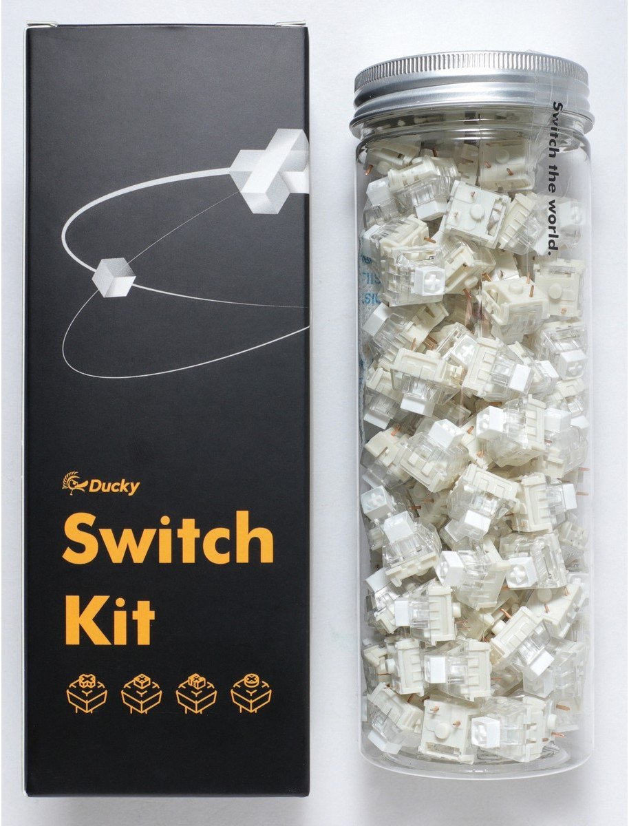 Ducky Kailh Box White Switches, mechanisch, 3-Pin, clicky, MX-Stem, 45g - 110 Stück