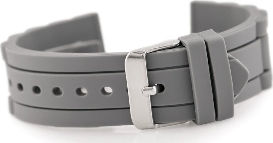 Pasek gumowy do zegarka 904T - karbowany - 20mm