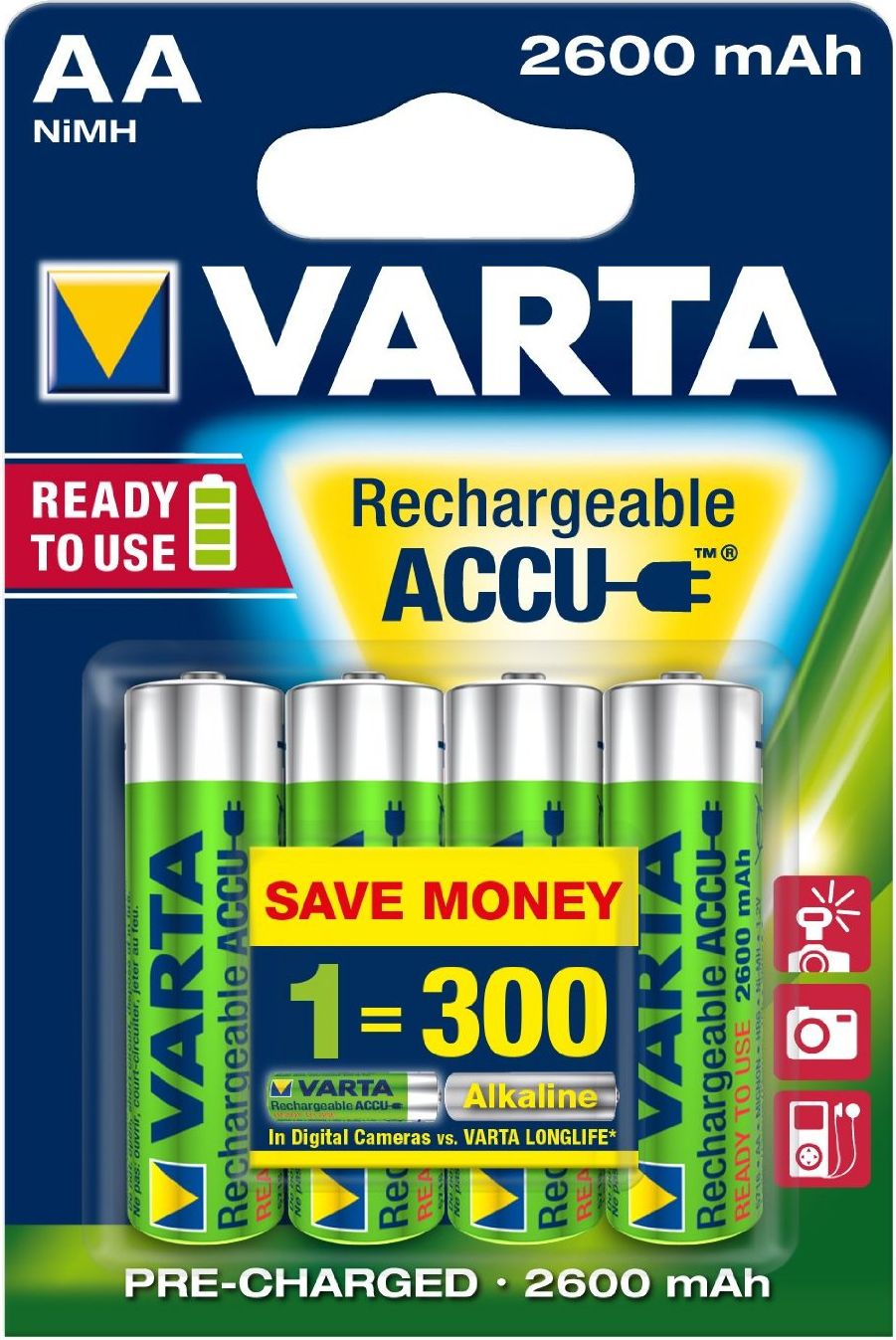 Varta Akumulator Electronics AA / R6 2500mAh 4 szt.