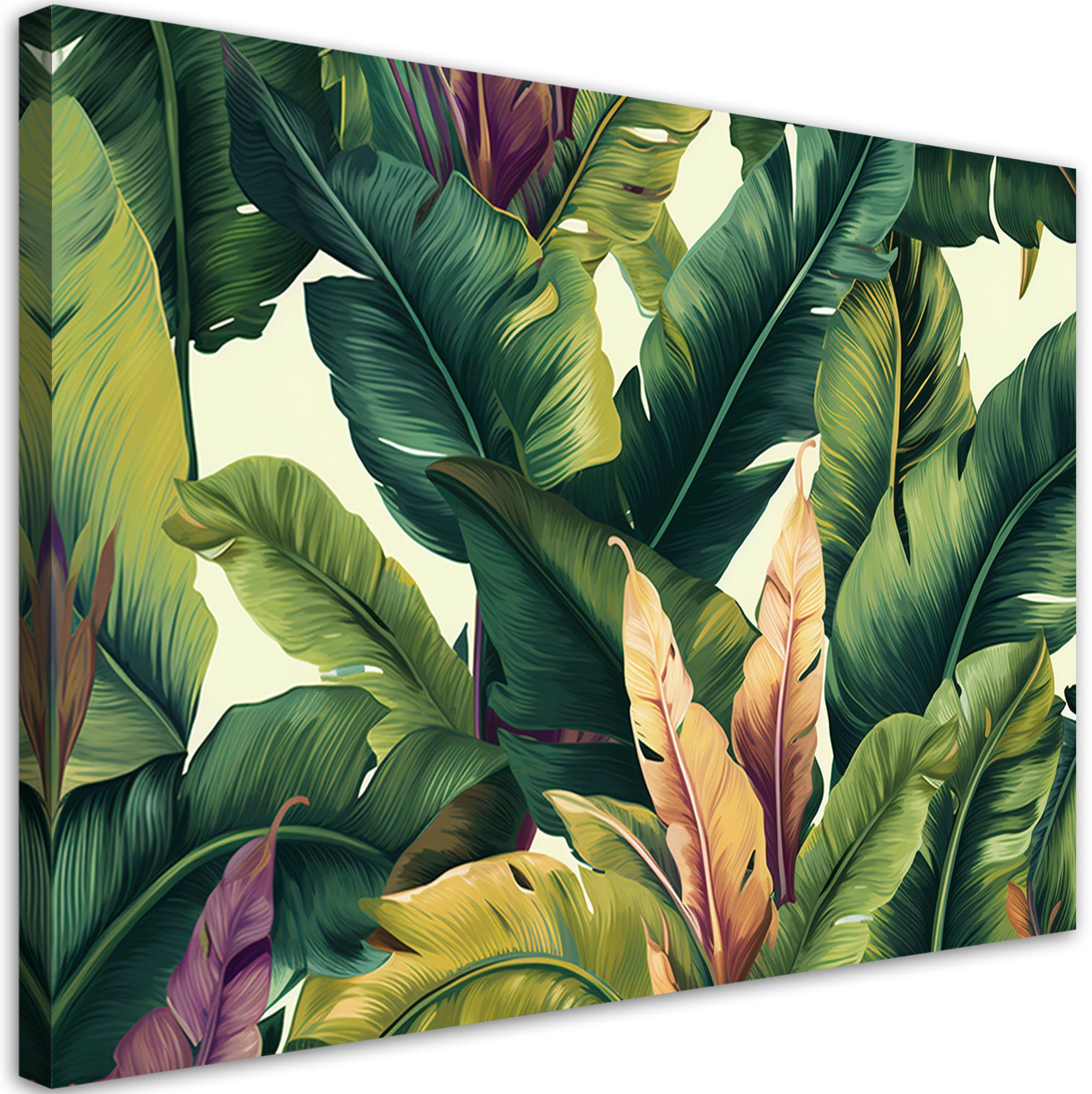 Feeby obraz na płótnie kolorowe liście tropikalne 100x70 large