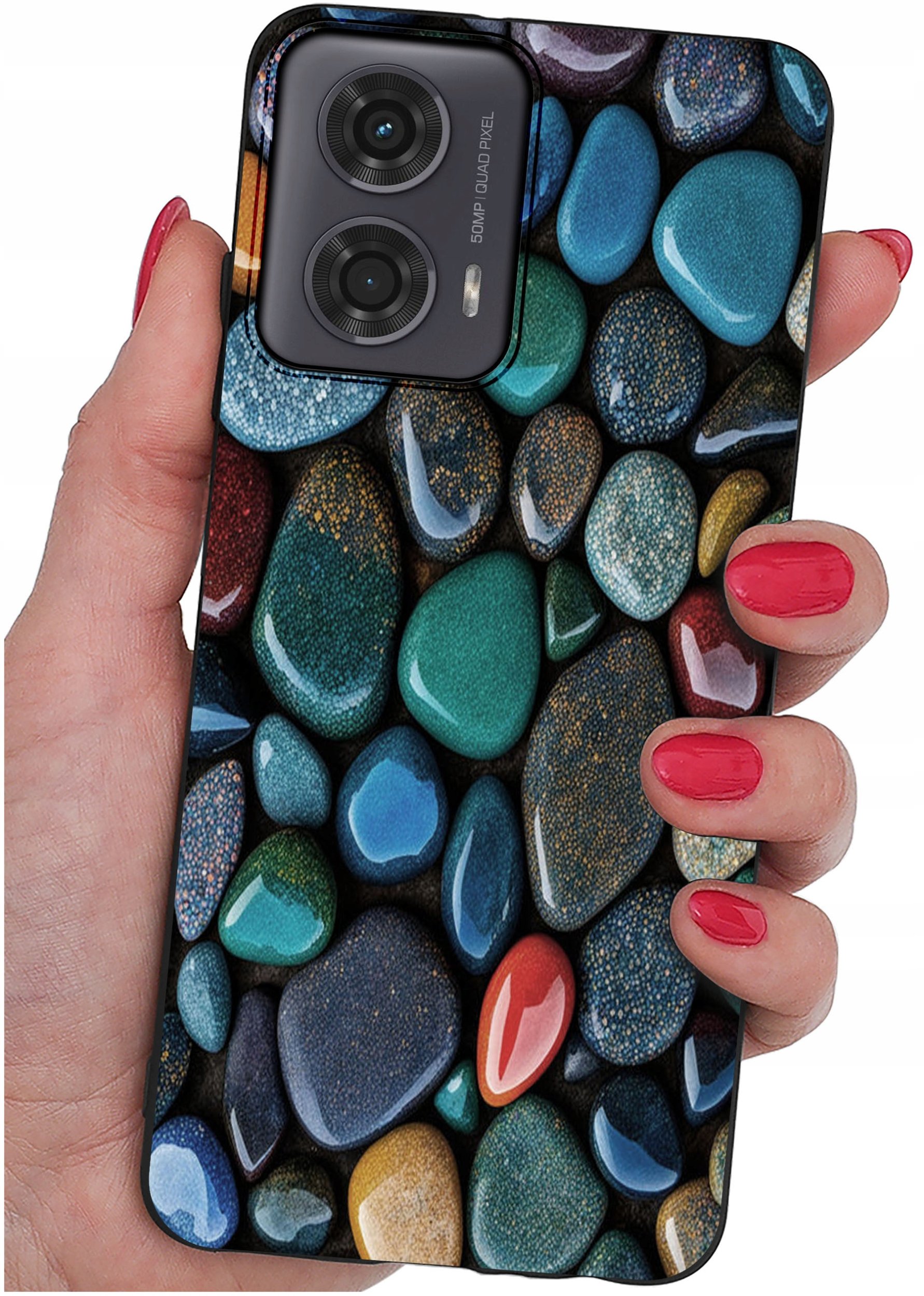 Etui do Motorola Moto G24 |G24 POWER |G04 |E14 WZORY |SILIKONOWE MATT SZKŁO