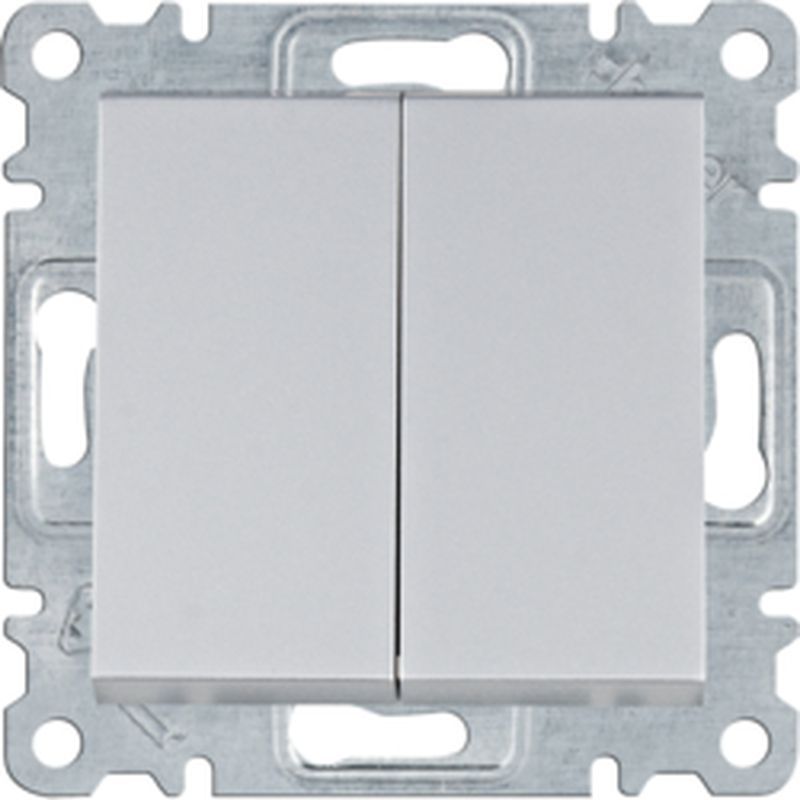 Hager Lumina Łącznik seryjny/świecznikowy srebrny WL0042