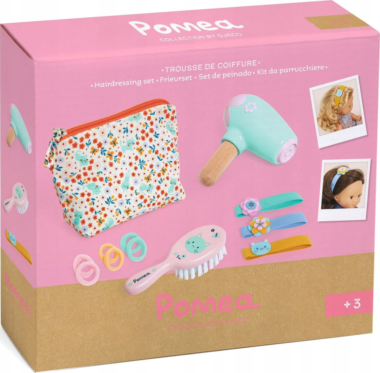 Djeco Lalki - Zestaw fryzjerski