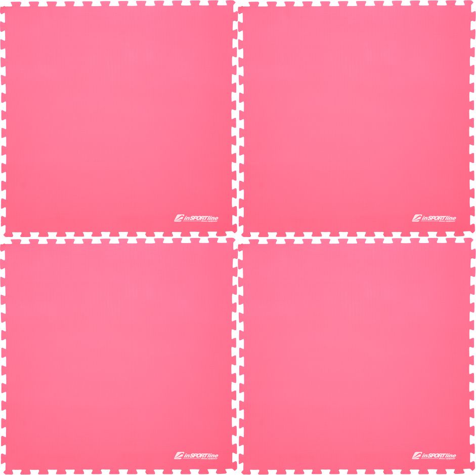 inSPORTline Mata ochronna EVA40 200 cm x 200 cm x 1 cm różowa