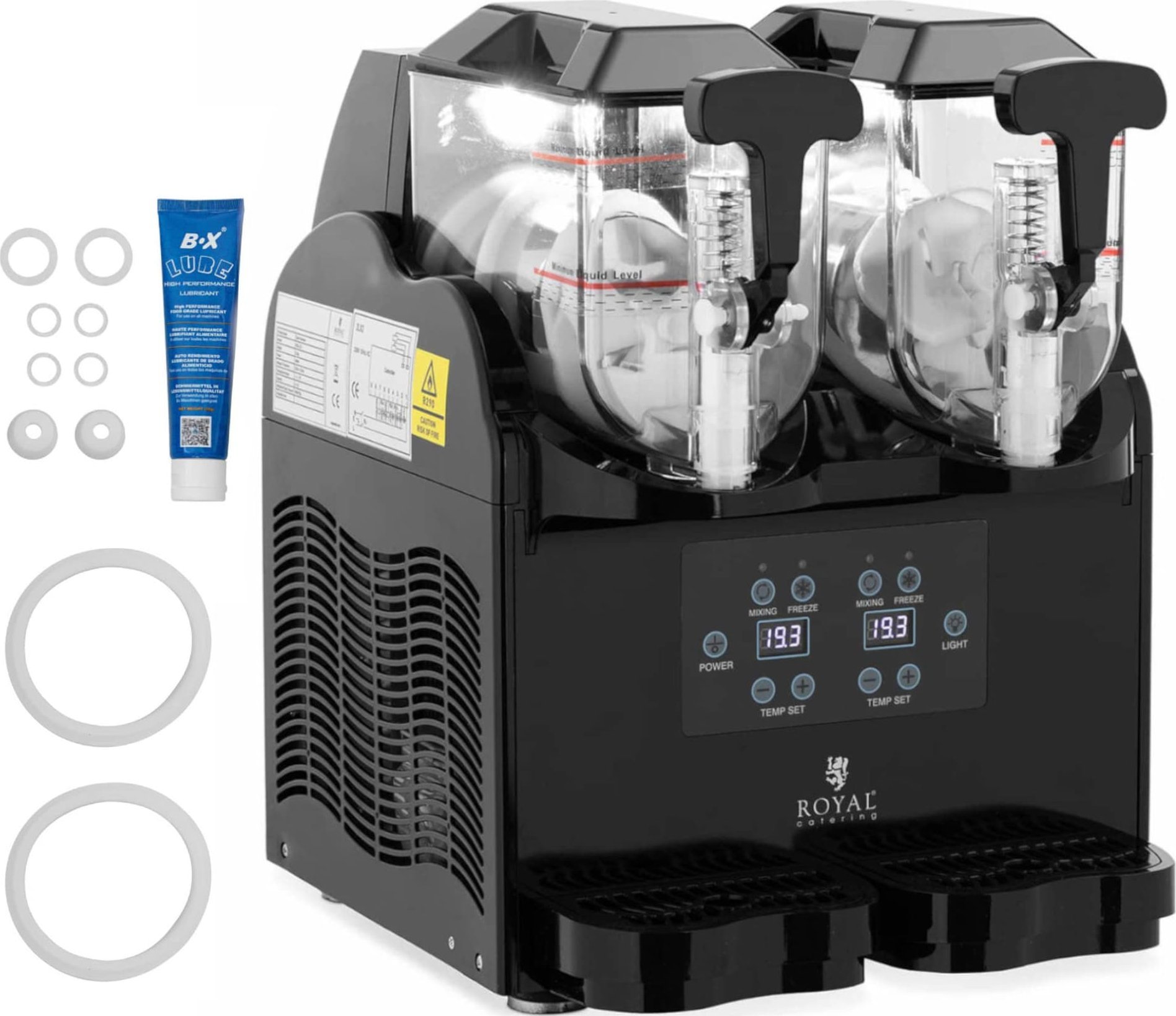 Granitor maszyna do napojów slush sorbetów podwójna 380 W 2 x 3 l