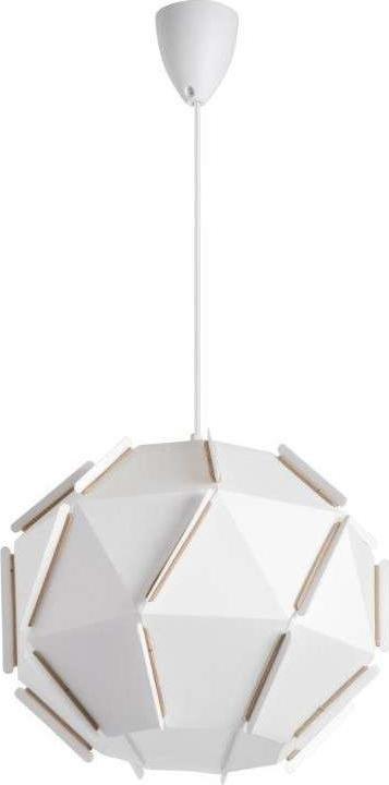 Lampa wisząca VEN Geometryczna LAMPA wisząca VEN W-P 0298 WT geometryczna OPRAWA kula zwis ball biały