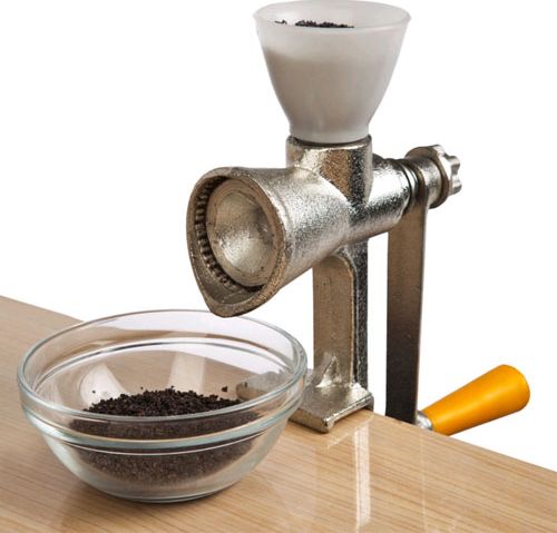 Młynek do przypraw De Gusto do mielenia maku, nasion - siemienia, słonecznika, kminku - stalowy, mocowany do blatu