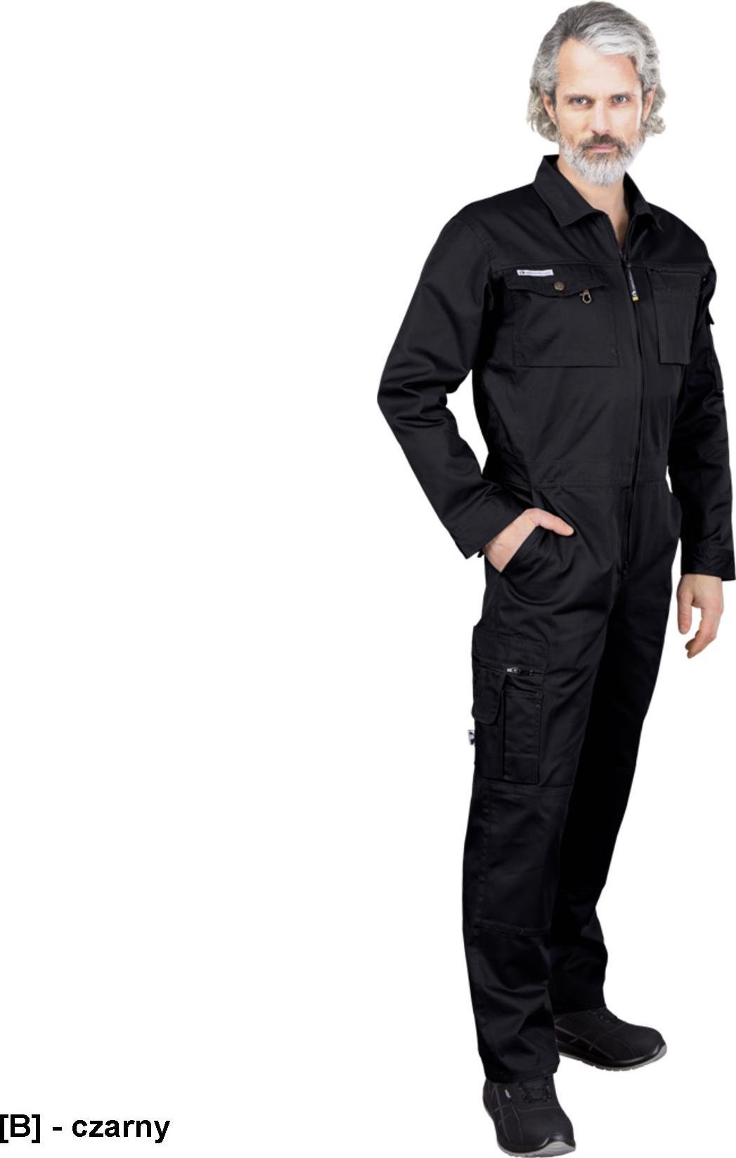 R.E.I.S. LH-OVERTER - kombinezon ochronny odzież ochronna - czarny 56