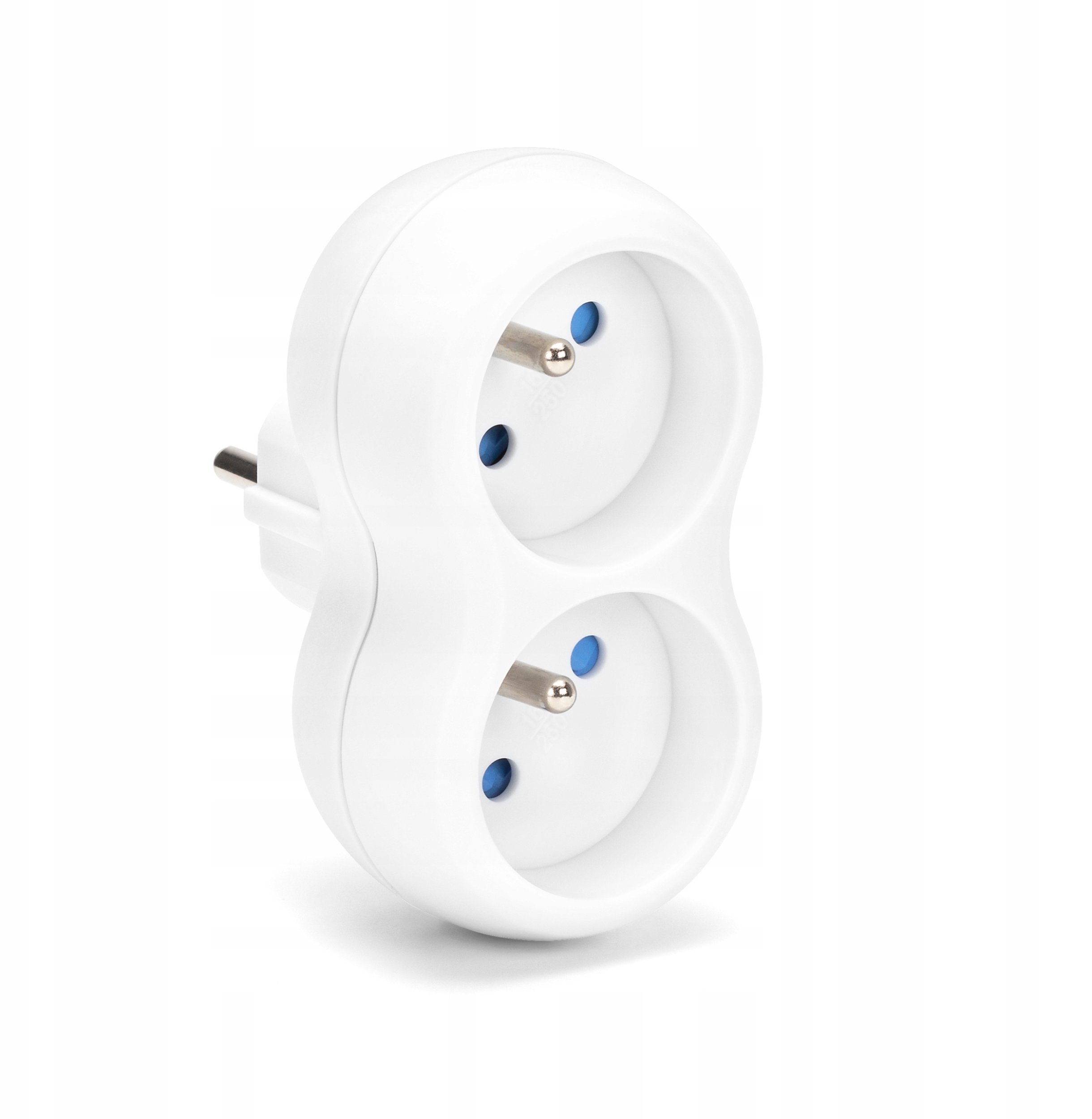 Rozgałęźnik sieciowy MONTIS MT149-WH podwójny biały