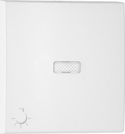 Efapel EFAPEL BASE KLAWISZ 1-BIEGUNOWY Z PODŚWIETLENIEM SYMBOL ŚWIATŁO BIAŁY 90797 TBR