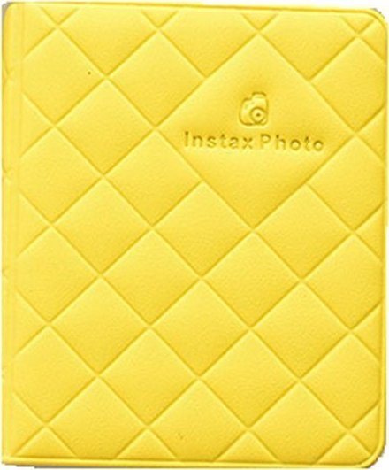 LoveInstant Album Mini na 36 Zdjęć do Fuji INSTAX Mini 11 / 9 / 8 / 7 / 40 / 90 / Pikowany Żółty