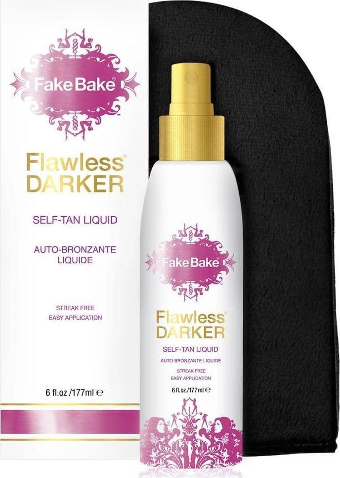 Fake Bake FAKE BAKE_Flawless Self-Tan Liquid samoopalacz w płynie Darker 177ml + rękawica
