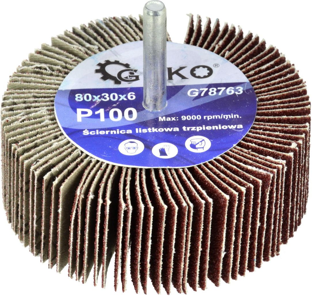 Geko ściernica listkowa trzpieniowa 80x30X6 P100 (20/200)